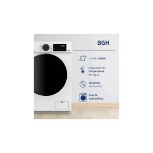 LAVARROPA BGH BWFI08W24AR 8KG BLANCO INVERTER 1400RPM