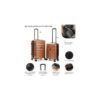 VALIJA SKORA  MARRON 24" HARD ABS 39752