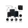 VALIJA WANDERLUST URBAN NEGRA 20" DOBLE RUEDA 38074