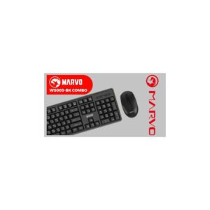 TECLADO MOUSE MARVO INALAMBRICO WS005 SP NEGRO