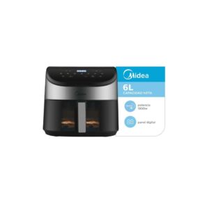 FREIDORA MIDEA AF-DW60BAR1  6L DIGITAL NEGRA