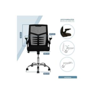SILLA ESCRITORIO CIRCLE LINE  CL-9060 NEGRA
