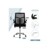 SILLA ESCRITORIO CIRCLE LINE  CL-9060 NEGRA